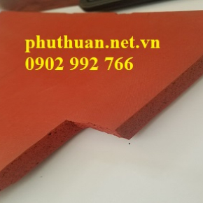 Tấm silicon xốp đỏ dày 10mm 