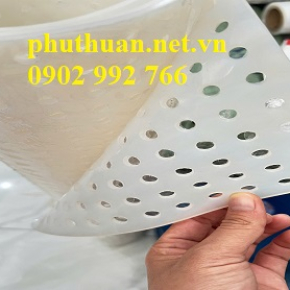 Tấm silicon trắng đục lỗ